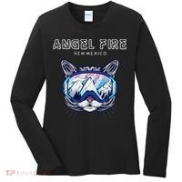 Angel Fire New Mexico Funny Cat Ski Googles Women's Long Sleeve Shirt thumb 0