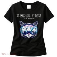 Angel Fire New Mexico Funny Cat Ski Googles Women's T-Shirt thumb 0
