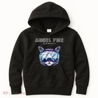 Angel Fire New Mexico Funny Cat Ski Googles Kids Hoodie thumb 0