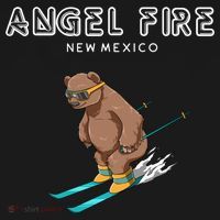 Angel Fire New Mexico Funny Ski Grizzly Bear Meaningful Gift Women's Hoodie thumb 2
