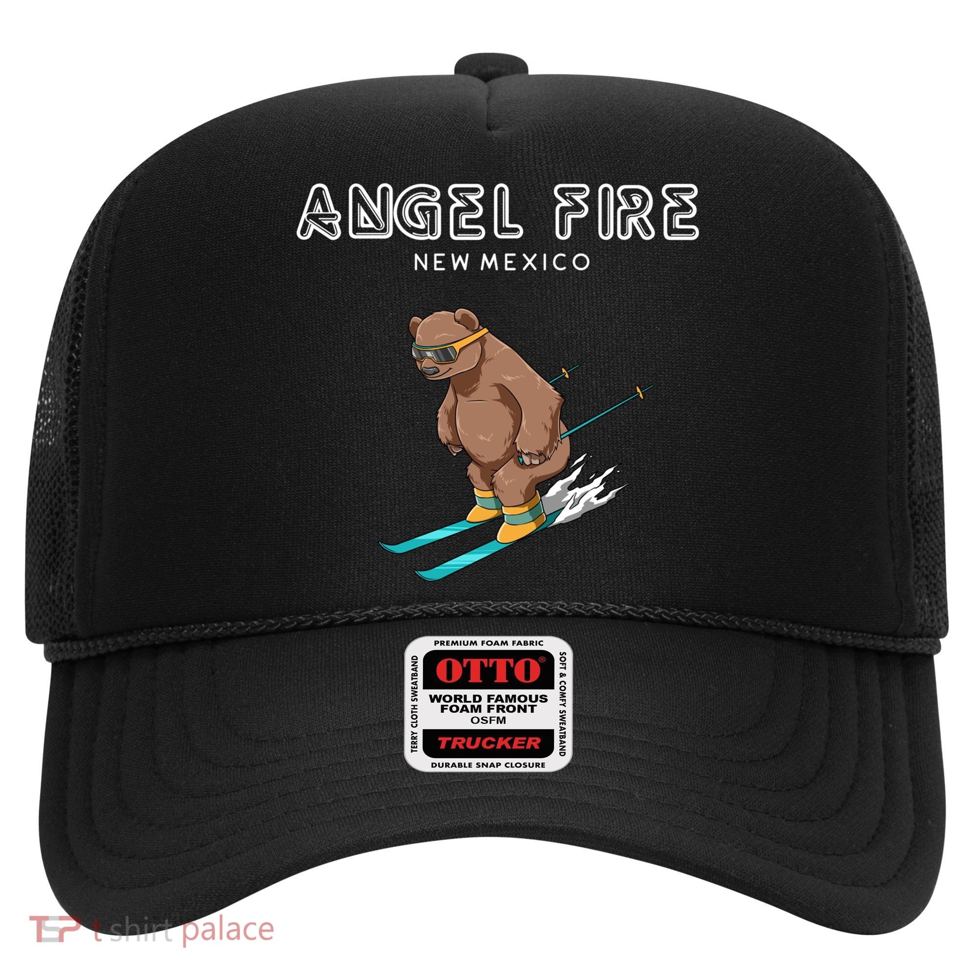 Angel Fire New Mexico Funny Ski Grizzly Bear Meaningful Gift Hat