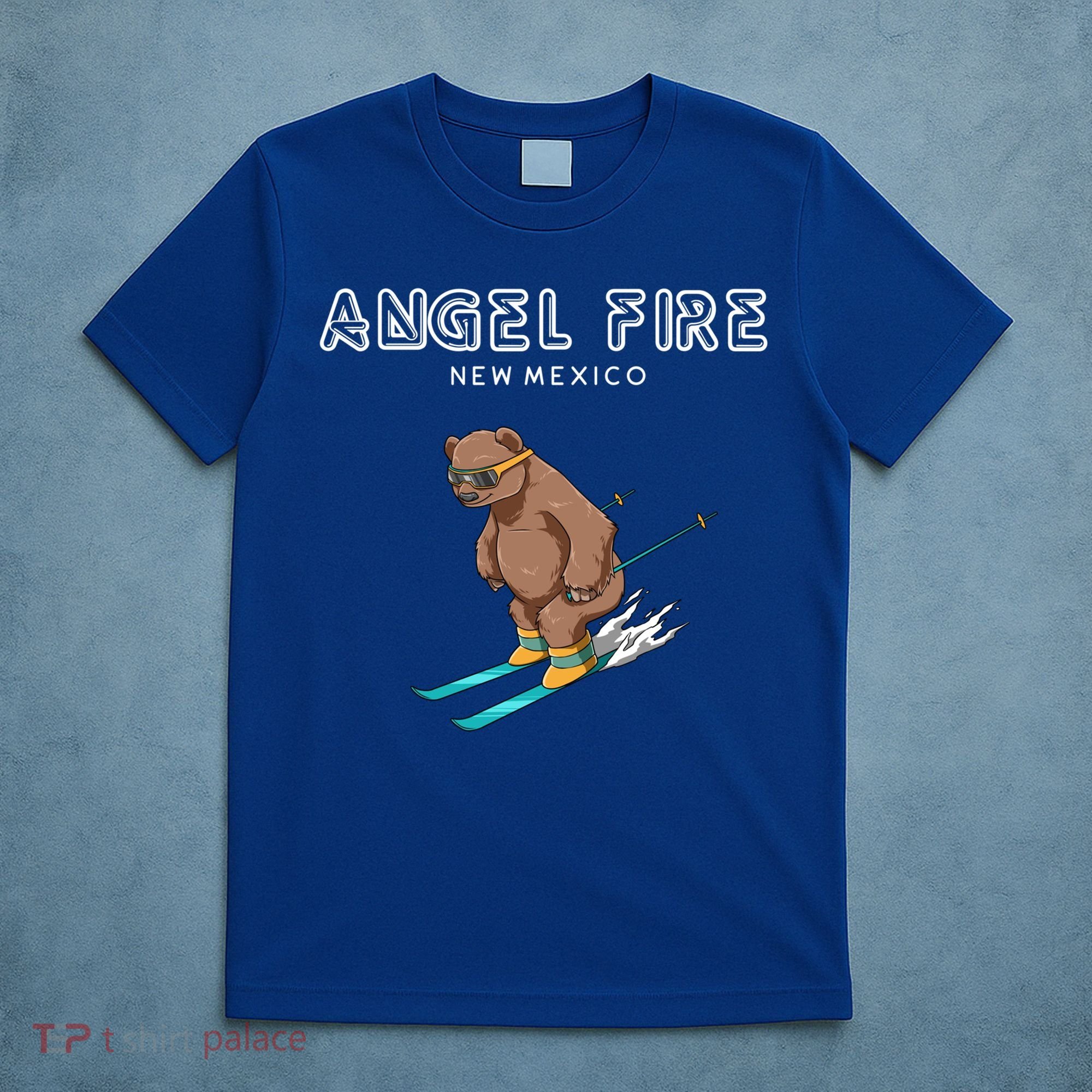 Angel Fire New Mexico Funny Ski Grizzly Bear Meaningful Gift T-Shirt