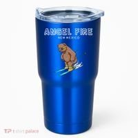 Angel Fire New Mexico Funny Ski Grizzly Bear Meaningful Gift Tumbler thumb 0