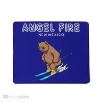 Angel Fire New Mexico Funny Ski Grizzly Bear Meaningful Gift Mousepad thumb 0