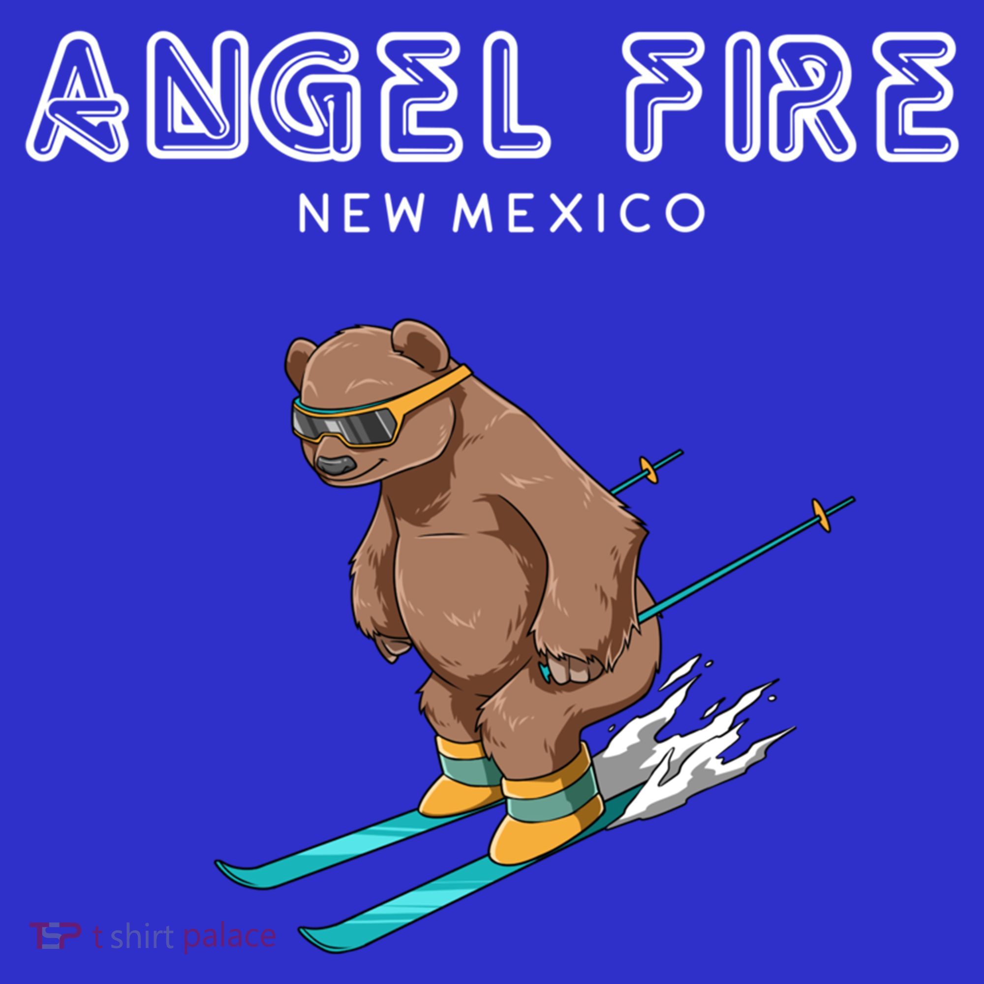Angel Fire New Mexico Funny Ski Grizzly Bear Meaningful Gift Women's Tank Top