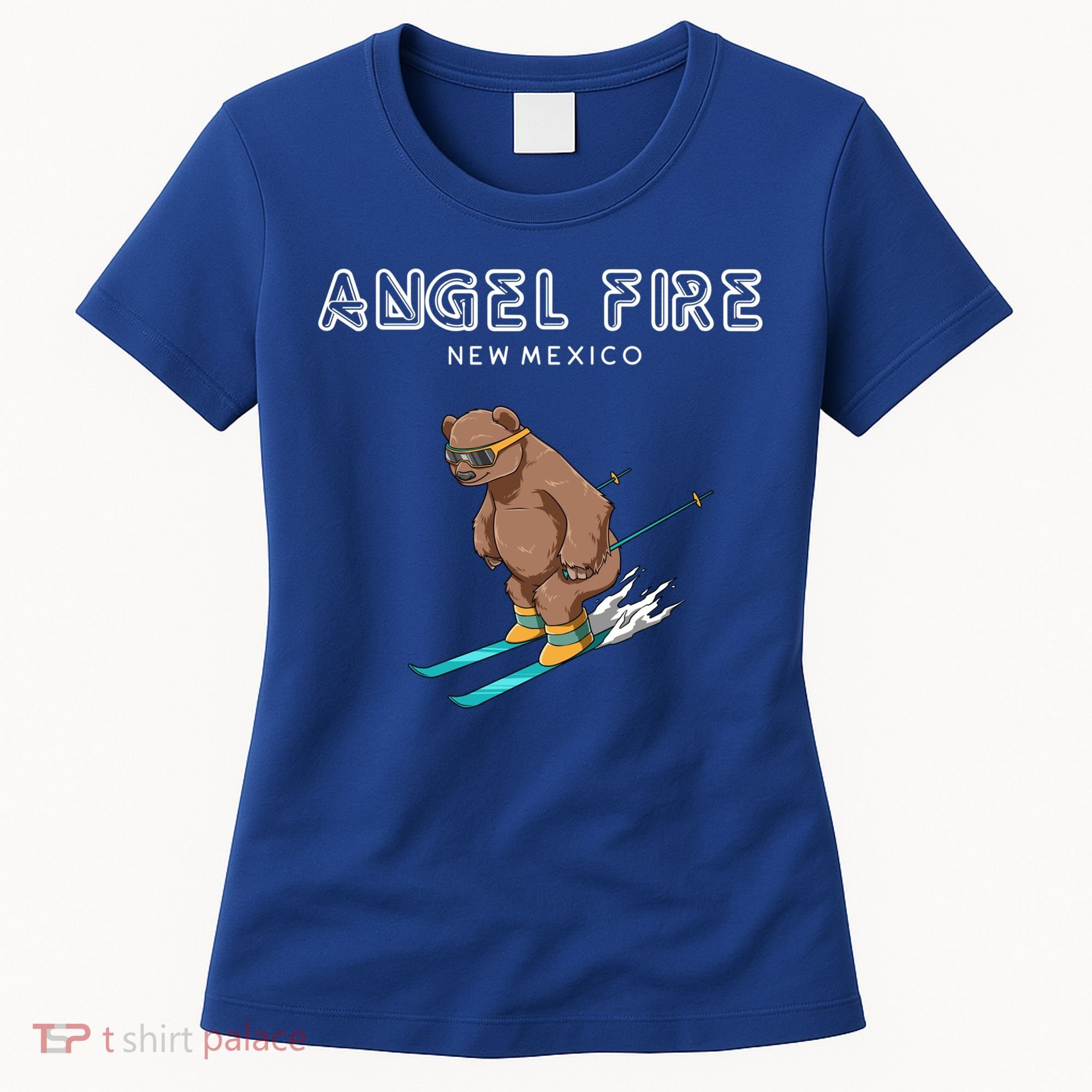 Angel Fire New Mexico Funny Ski Grizzly Bear Meaningful Gift Women's T-Shirt