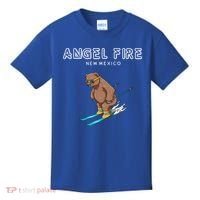 Angel Fire New Mexico Funny Ski Grizzly Bear Meaningful Gift Kids T-Shirt thumb 0