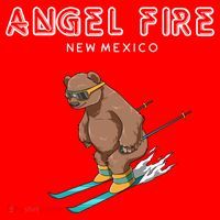 Angel Fire New Mexico Funny Ski Grizzly Bear Meaningful Gift Santa Hat thumb 1