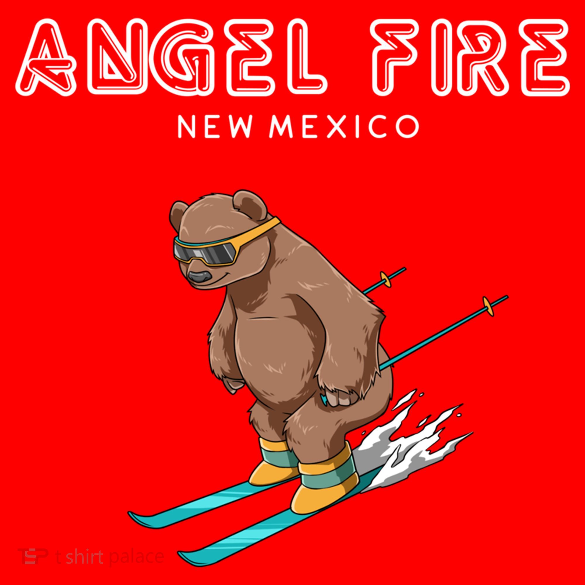 Angel Fire New Mexico Funny Ski Grizzly Bear Meaningful Gift Santa Hat