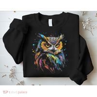 Artwork Fantasy Owl Bird Sweatshirt thumb 2
