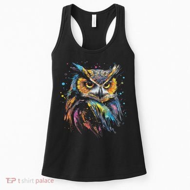 Artwork Fantasy Owl Bird Women's Tank Top