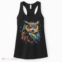 Artwork Fantasy Owl Bird Women's Tank Top thumb 0