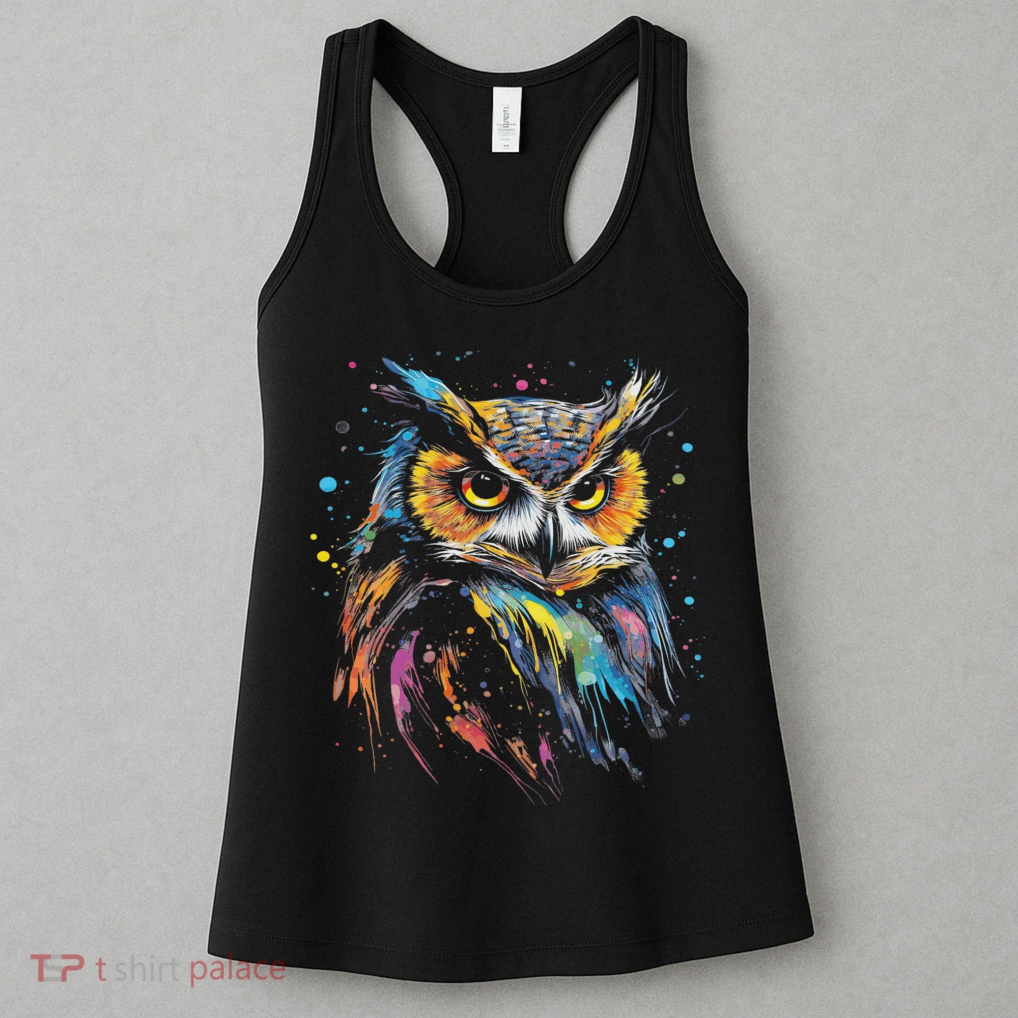 Artwork Fantasy Owl Bird Women's Tank Top