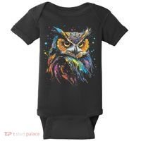 Artwork Fantasy Owl Bird Baby Bodysuit thumb 0