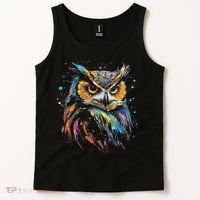 Artwork Fantasy Owl Bird Tank Top thumb 2