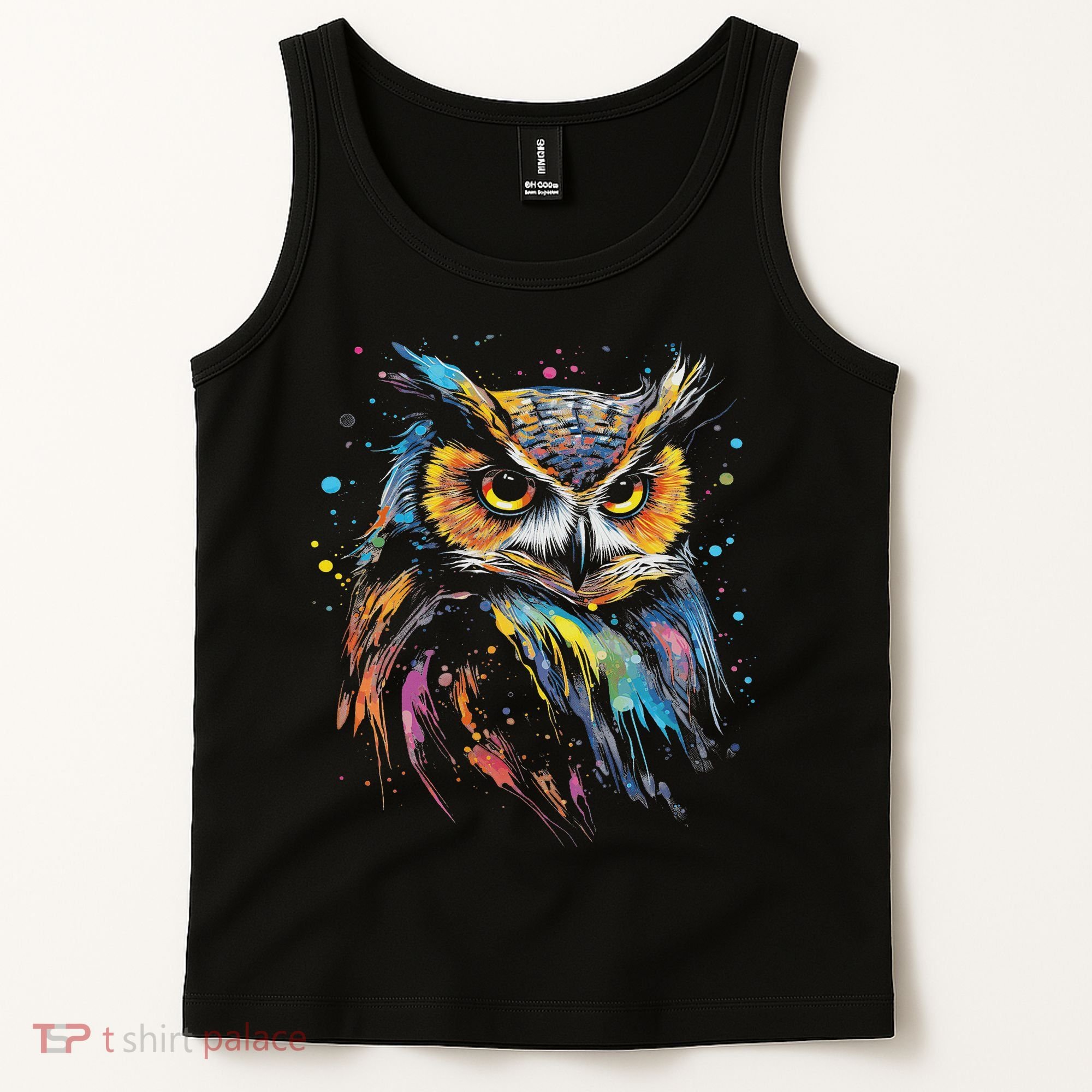 Artwork Fantasy Owl Bird Tank Top