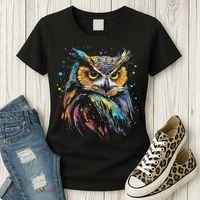 Artwork Fantasy Owl Bird Women's T-Shirt thumb 3