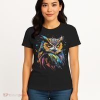 Artwork Fantasy Owl Bird Women's T-Shirt thumb 4