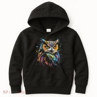 Artwork Fantasy Owl Bird Kids Hoodie thumb 0