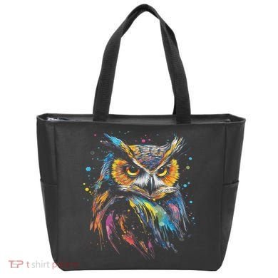 Artwork Fantasy Owl Bird Tote Bag