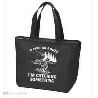 A Fish Or A Buzz I'm Catching Something Fishing Tote Bag thumb 3