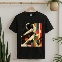 Aesthetic Fencer On Athletic Sports Fencing T-Shirt thumb 2