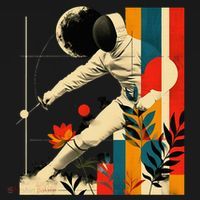 Aesthetic Fencer On Athletic Sports Fencing T-Shirt thumb 7