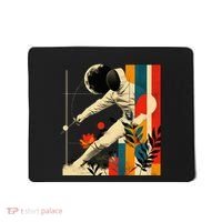 Aesthetic Fencer On Athletic Sports Fencing Mousepad thumb 0
