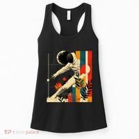 Aesthetic Fencer On Athletic Sports Fencing Women's Tank Top thumb 0