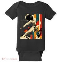 Aesthetic Fencer On Athletic Sports Fencing Baby Bodysuit thumb 0
