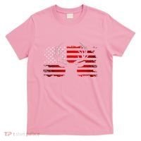 American Flag Outdoor Clothing Antlers Deer T-Shirt thumb 0