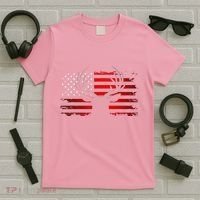 American Flag Outdoor Clothing Antlers Deer T-Shirt thumb 5