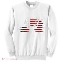 American Flag Outdoor Clothing Antlers Deer Sweatshirt thumb 0