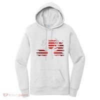 American Flag Outdoor Clothing Antlers Deer Women's Hoodie thumb 0