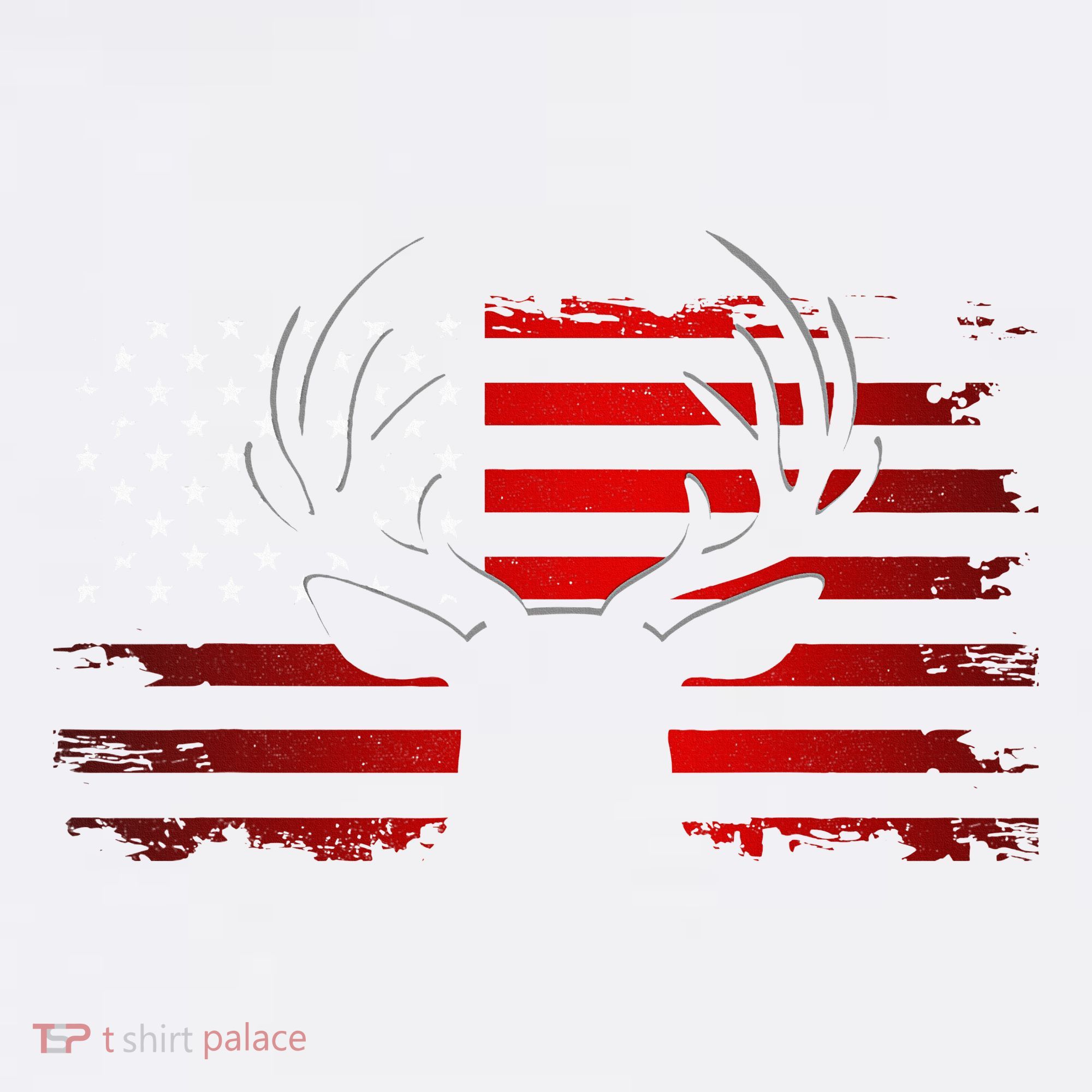 American Flag Outdoor Clothing Antlers Deer Women's Hoodie