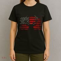 American Flag Outdoor Clothing Antlers Deer T-Shirt thumb 4
