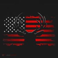 American Flag Outdoor Clothing Antlers Deer Women's Tank Top thumb 5
