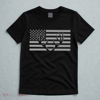 American Flag Outdoor Antlers Deer T-Shirt thumb 5