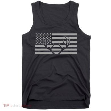 American Flag Outdoor Antlers Deer Tank Top