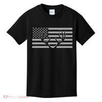 American Flag Outdoor Antlers Deer Kids T-Shirt thumb 0
