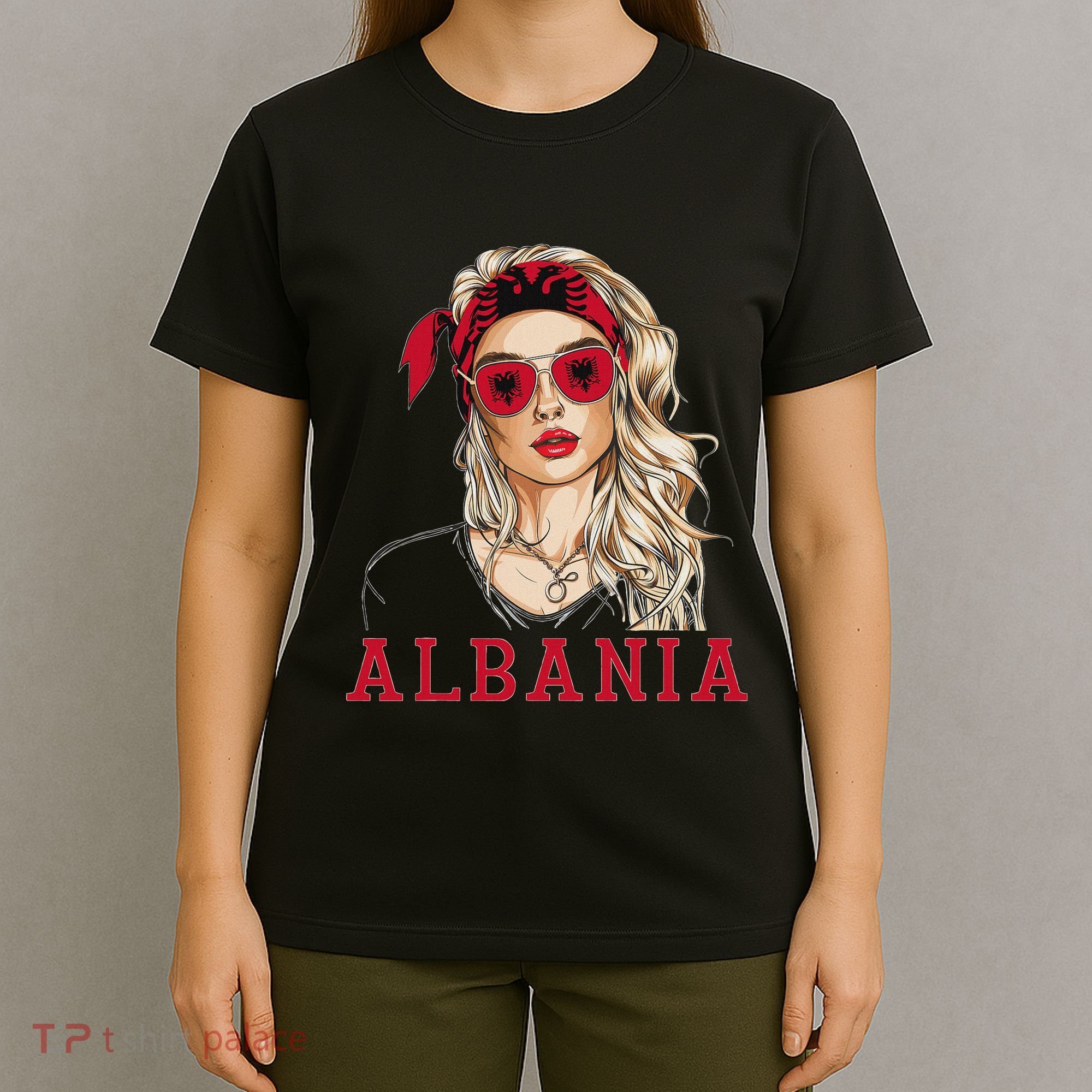Albanian Flag Outfit For Woman Products Uniform Albania T-Shirt