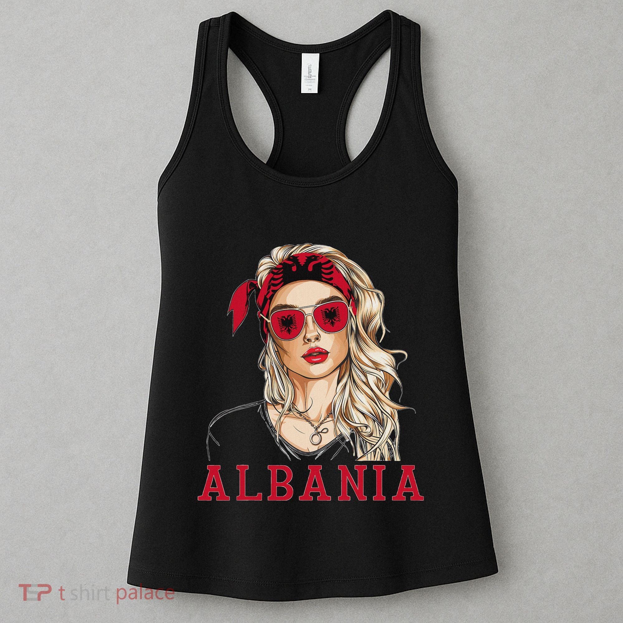 Albanian Flag Outfit For Woman Products Uniform Albania Women's Tank Top