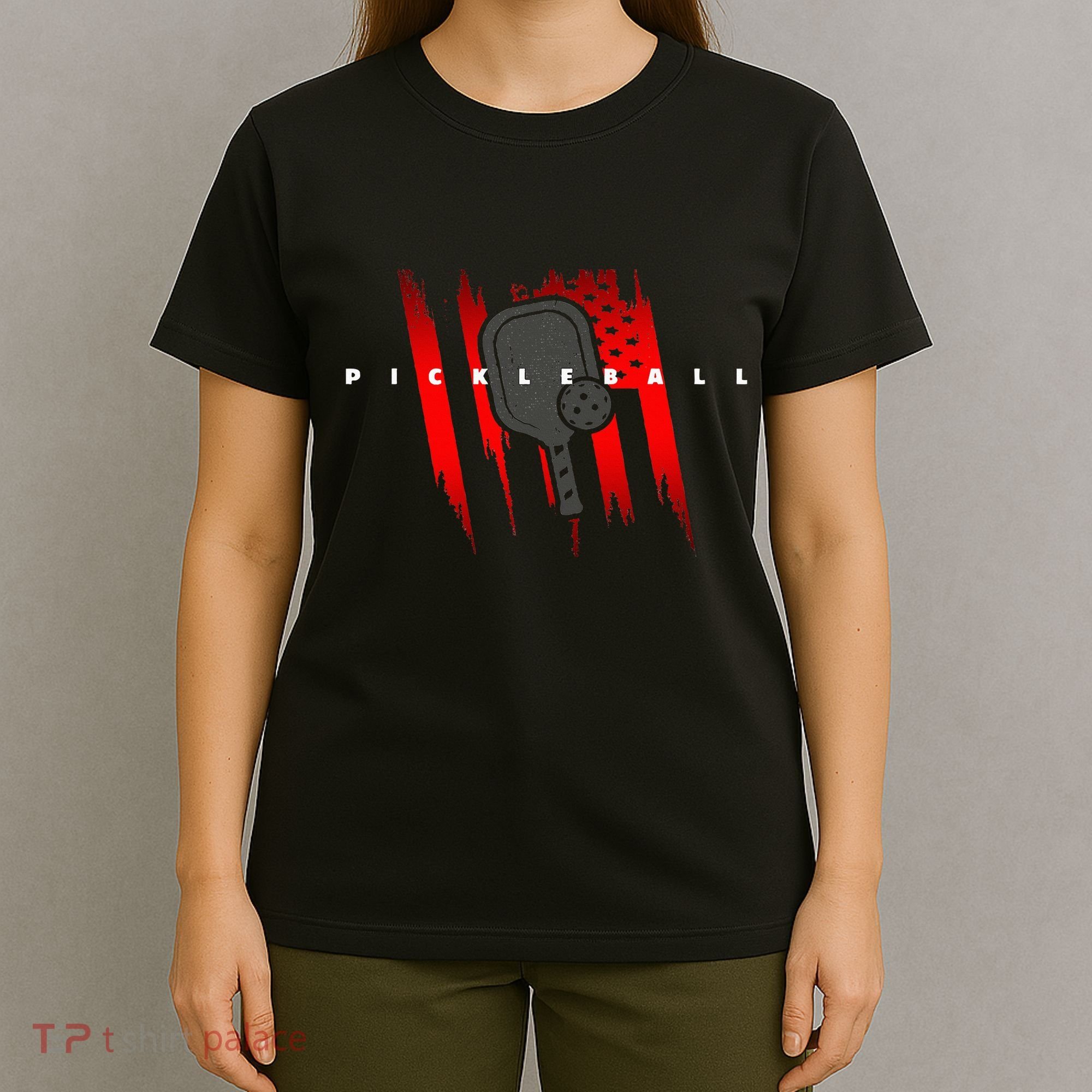 American Flag Pickleball Apparel Pickleball T-Shirt