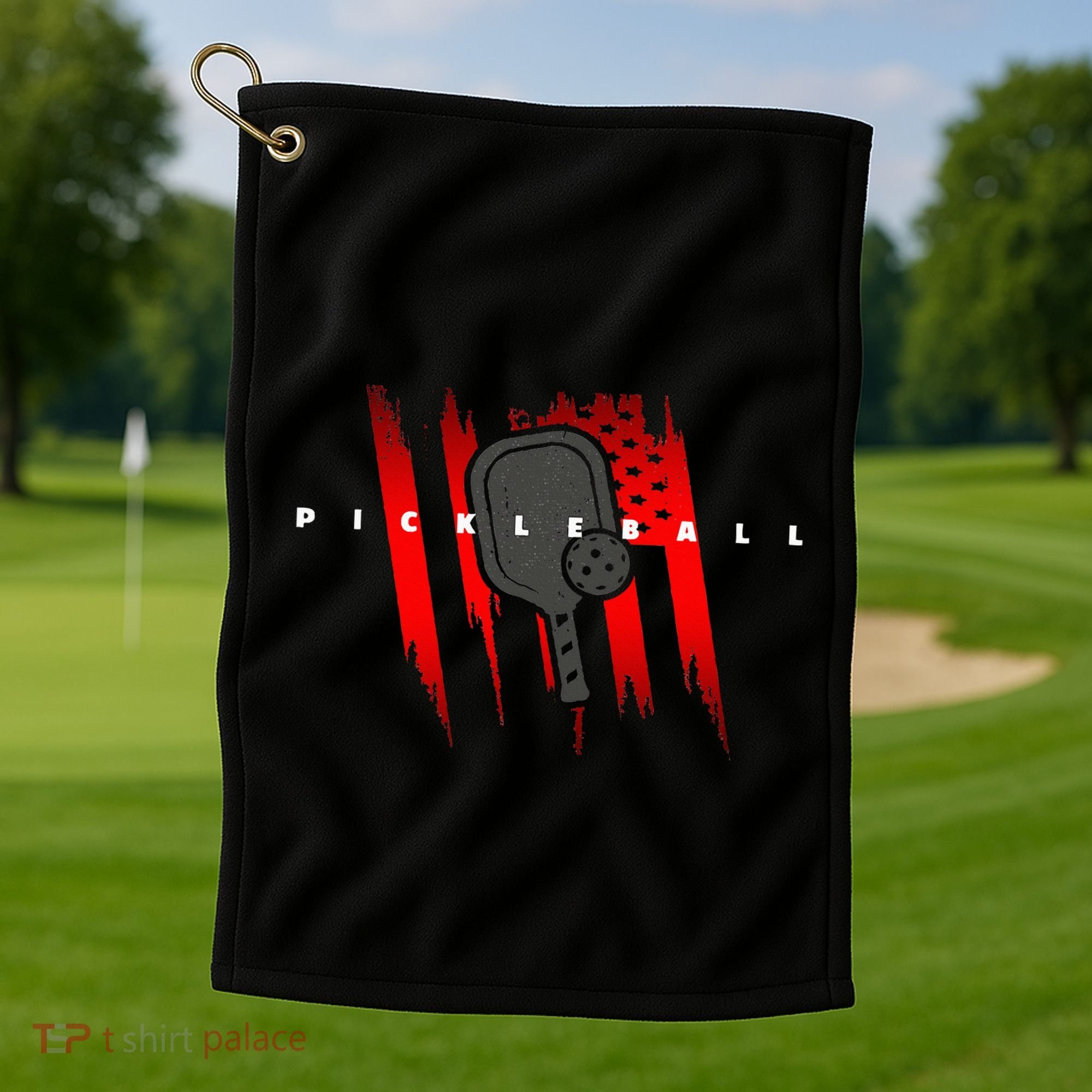 American Flag Pickleball Apparel Pickleball Golf Towel
