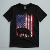 American Flag Pig Vintage Farm Animal Patriotic Farmer Gift T-Shirt thumb 5