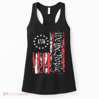 American Flag Patriotic 1776 We The People Usa Women's Tank Top thumb 0