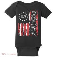American Flag Patriotic 1776 We The People Usa Baby Bodysuit thumb 0