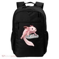 Axolotl Fish Playing Video Game Axolotl Lizard Gamers Backpack thumb 0