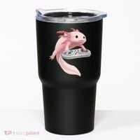 Axolotl Fish Playing Video Game Axolotl Lizard Gamers Tumbler thumb 0