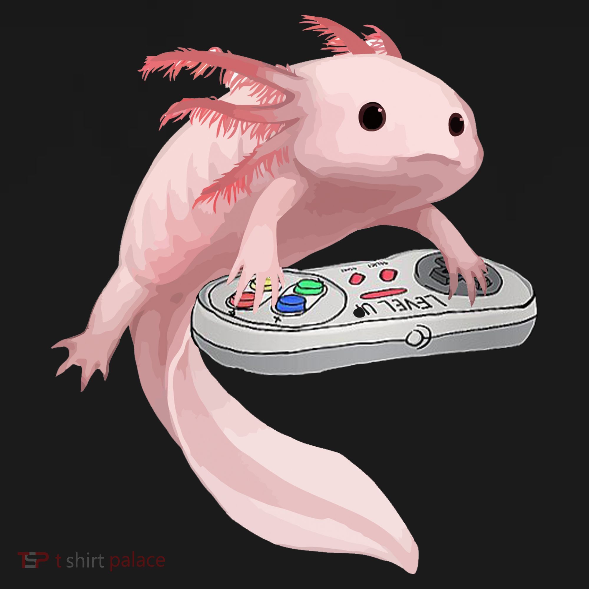 Axolotl Fish Playing Video Game Axolotl Lizard Gamers Ornament